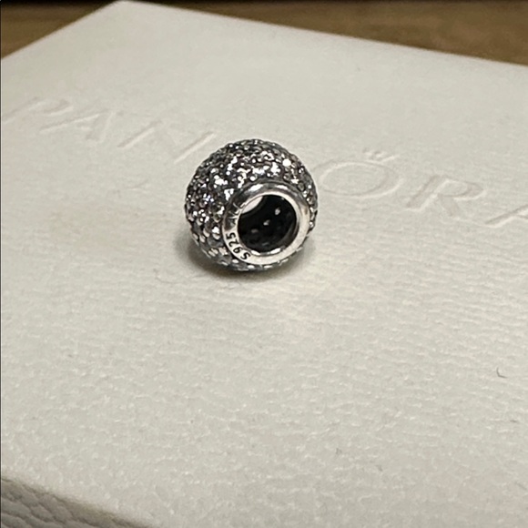 Pandora great shape pave lights clear cz crystal pave s925 ale sterling charm - Picture 2 of 3